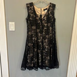 Level eight black lace dress size 12